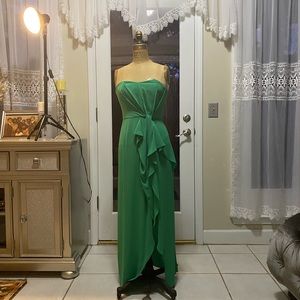 Halton designer green gown